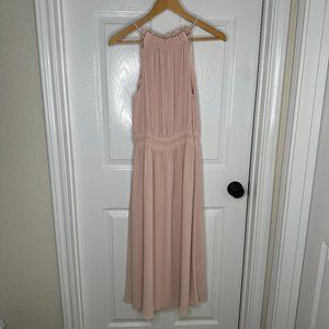 WOMEN'S H&M HALTER PINK DRESS US SIZE S